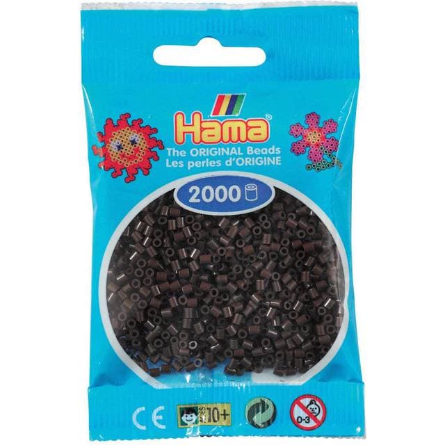 Hama Beads Mini Beads Brown 2.5mm 501-12