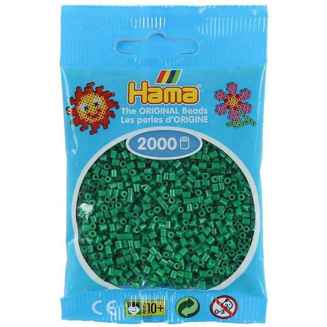 Hama Beads Mini Beads Grøn 2000 stk 501-10