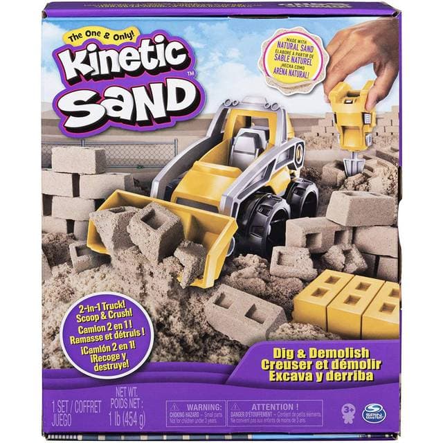 Spin Master Kinetic Sand Dig & Demolish Truck