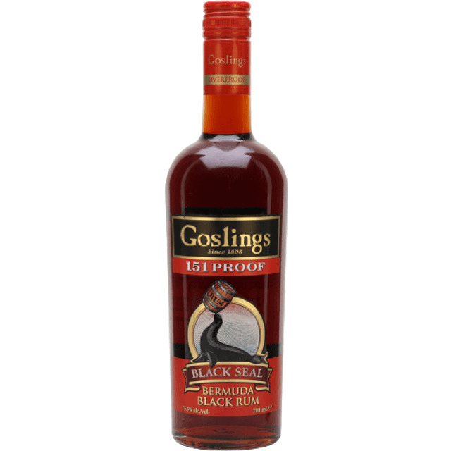 Goslings Black Seal 151 Proof Rum 75.5% 70 cl