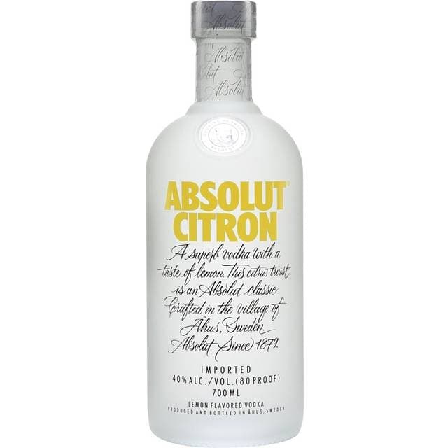 Absolut Citron Vodka 40% 70 cl