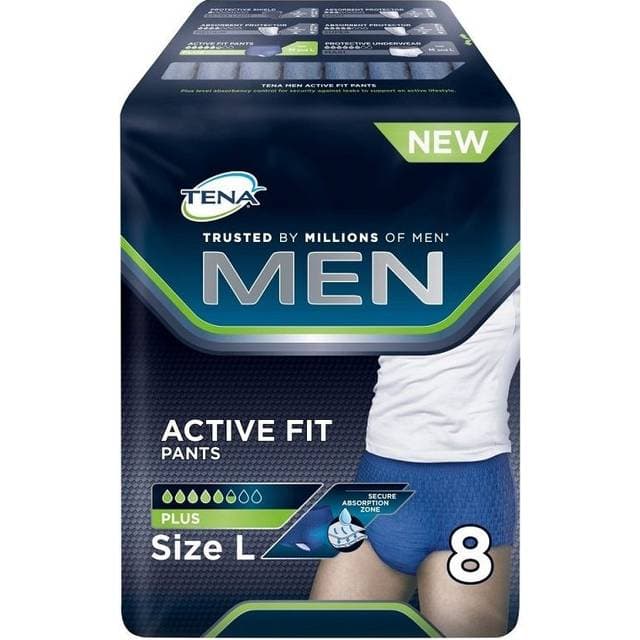 TENA Men Active Fit Pants L 8-pak