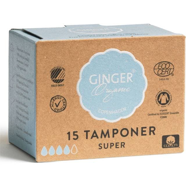 Ginger Organic Tampon Super 15-pak