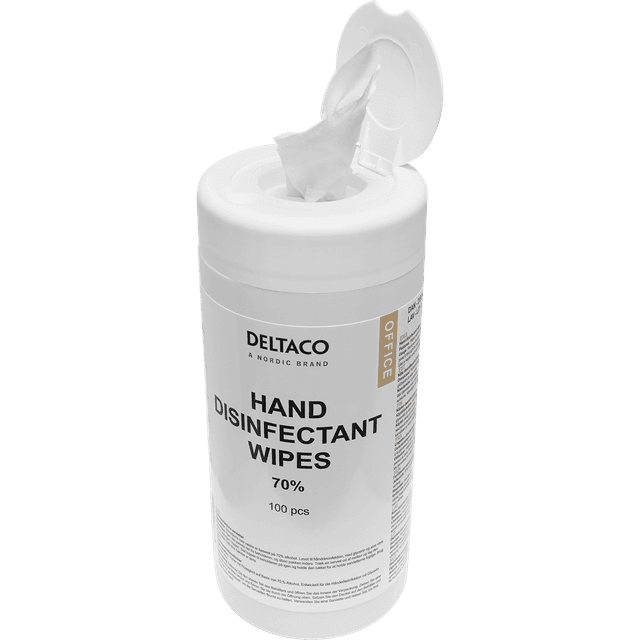 Deltaco Hand Disinfectant Wet Wipes 100-pak