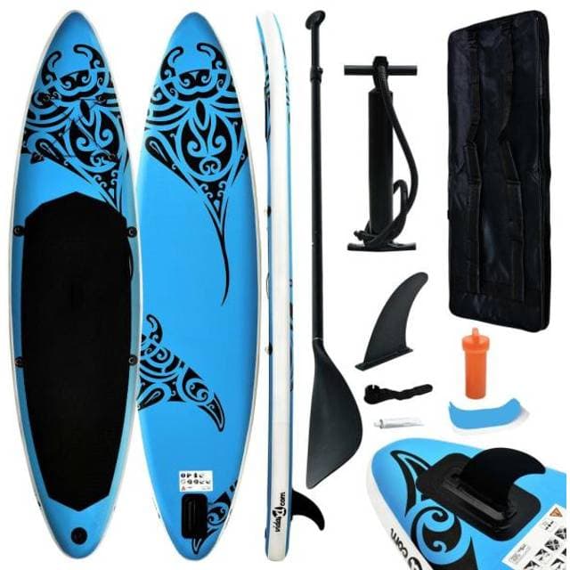 vidaXL Inflatable SUP Surfboard Set
