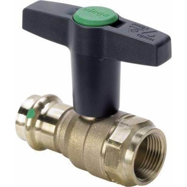 VIEGA Easytop presskuglehane 22x3/4 rødgods