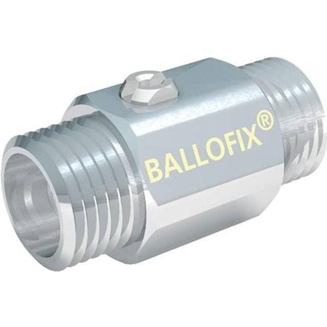 BROEN 1/2" Kuglehane krom nippel/nippel