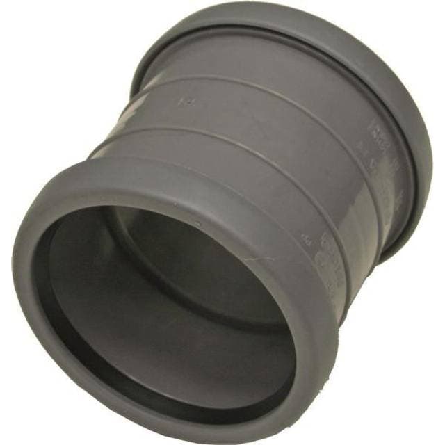 Wavin 75mm Grå Dobb.Muffe M/kant