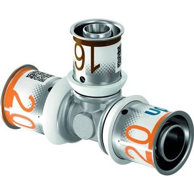 Uponor S-Press reduktions-tee, 25x16x25 mm