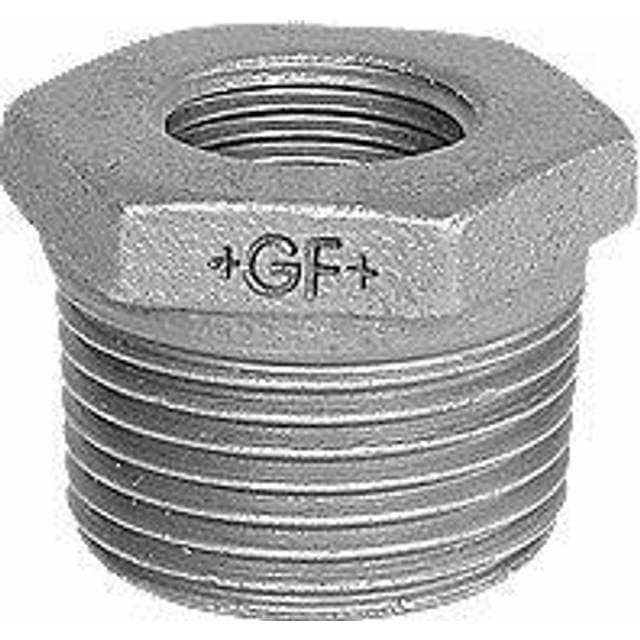 +GF+ nippelmuffe sort blødstøbt