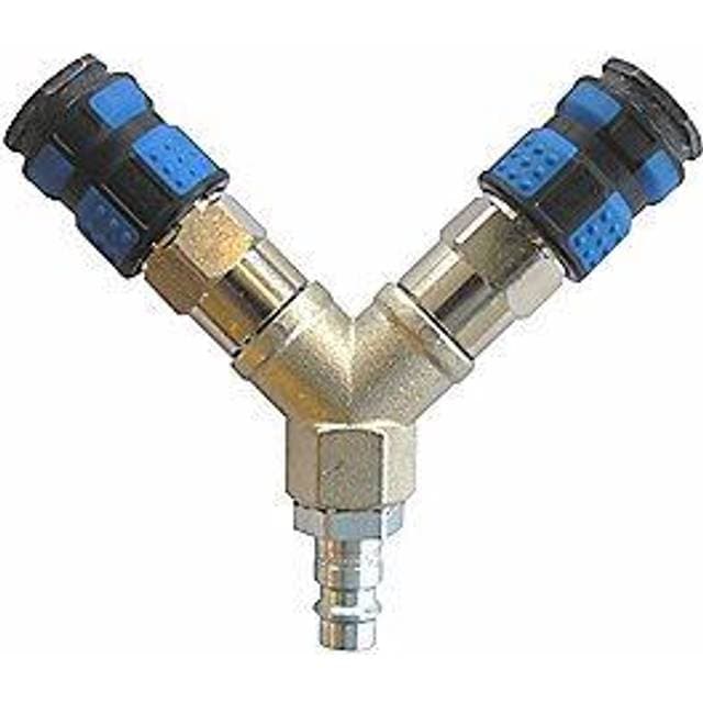 Rectus Y-stykke med 2 lynkoblinger