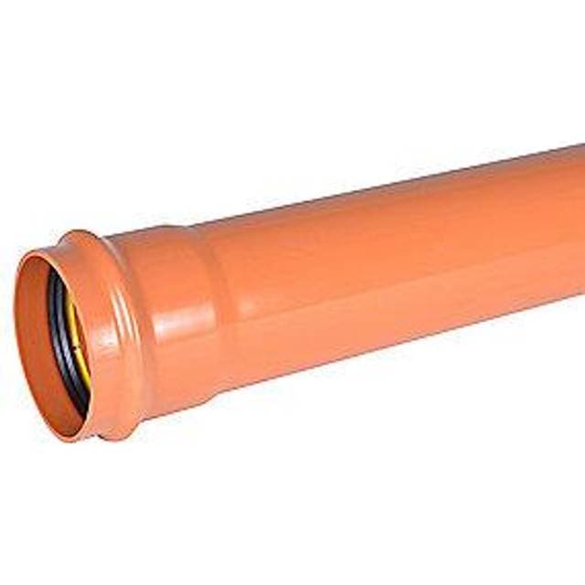 Wavin PVC kloakrør 160x3000mm SN8 EN1401