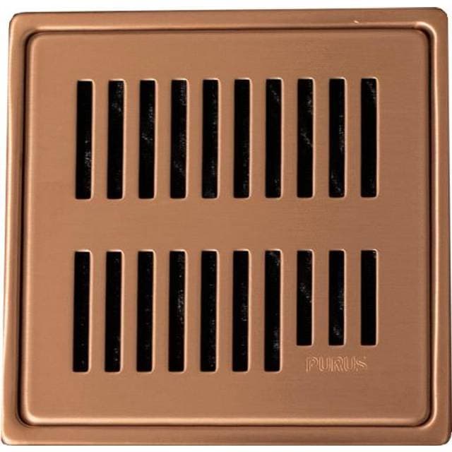 Purus ramme/rist 150x150mm u/udsk kobber