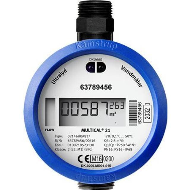 Kamstrup vandmåler MULTICAL 21 1.6 M3/H KOLD