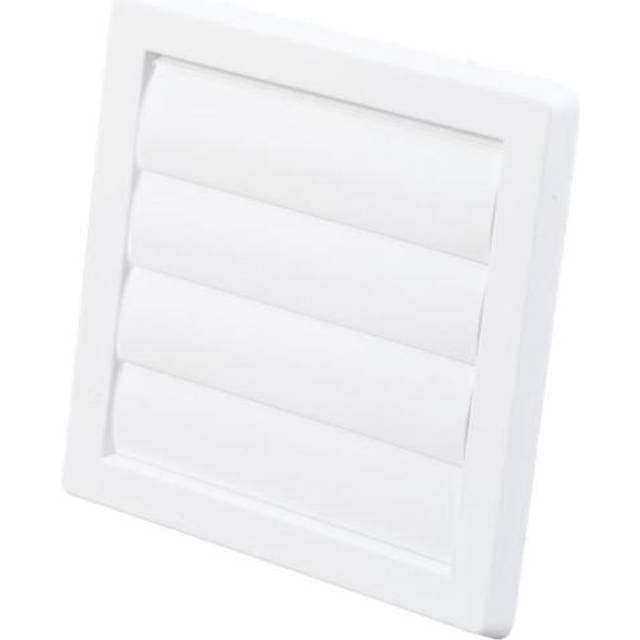 Duka lamelventil i rød 180x180 mm