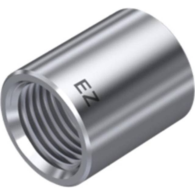 Ezze Forkromet Muffe 1/2"