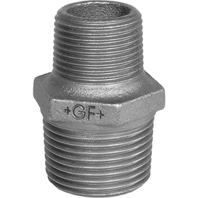 +GF+ Brystnippel Sort Reduktion 1x1/2