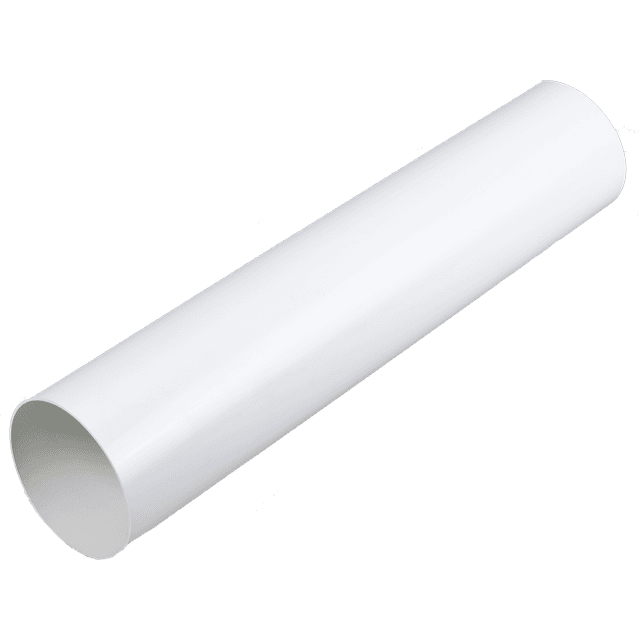 Duka Ventilationsrør Ø125 x 1000 mm, hvid