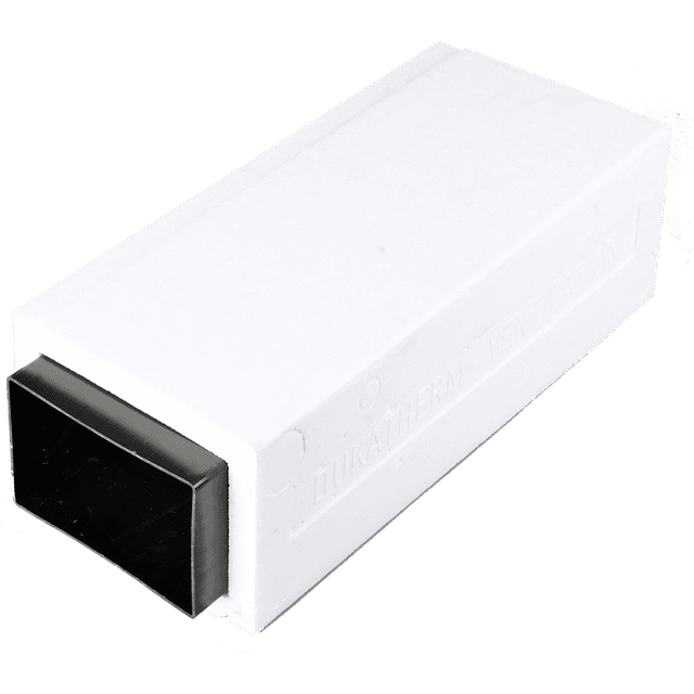 Duka isoleret aftræksrør 150x150 mm 1500 mm