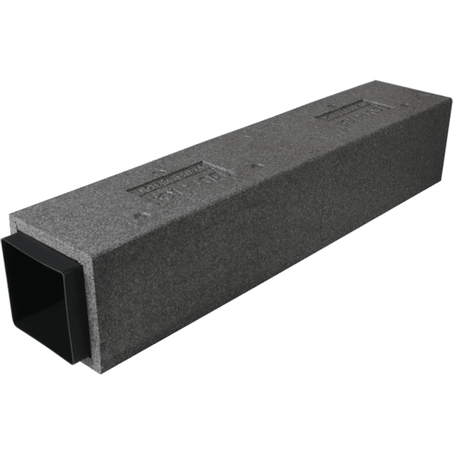 Duka isoleret aftræksrør 100x150 mm 1000 mm