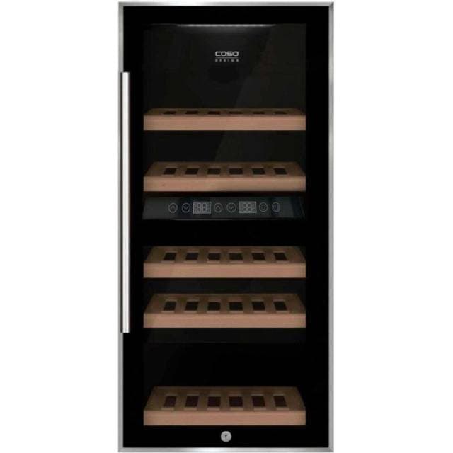 Caso WineComfort 24 Sølv, Sort