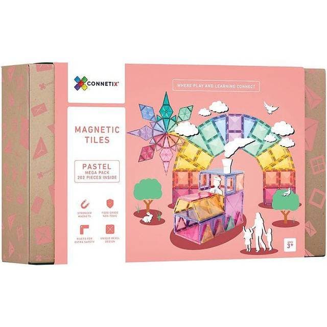 CONNETIX Magnetic Tiles Mega Pack 202pcs