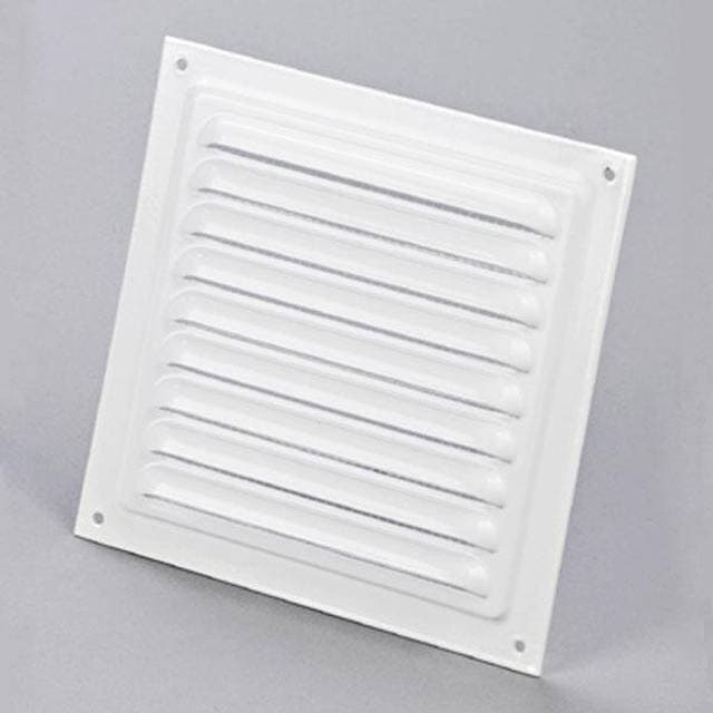 Duka jalousirist 25x25cm hvidlakeret alu