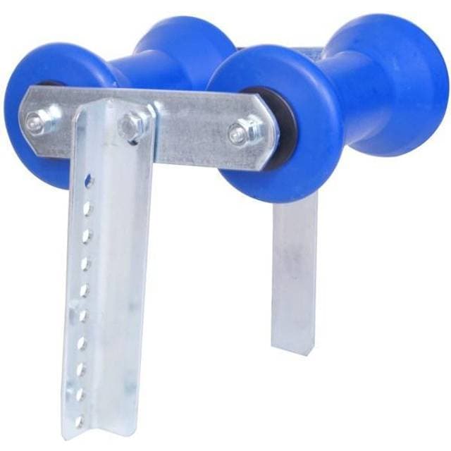 Dobbelt kølrulle blå med beslag