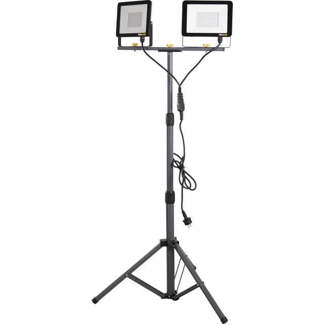 ProBuilder arbejdslampe led 2x50w m/stativ