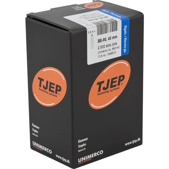 Tjep Klammer BE90-40 2500 bredde 5,7