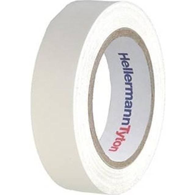HellermannTyton Tape pvc hvid 15MMX10M