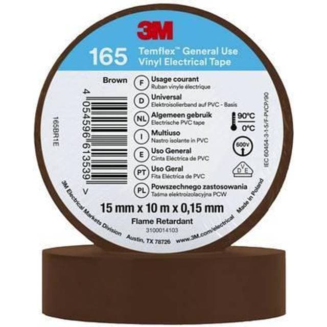 3M TemflexTM el vinyltape 165 brun