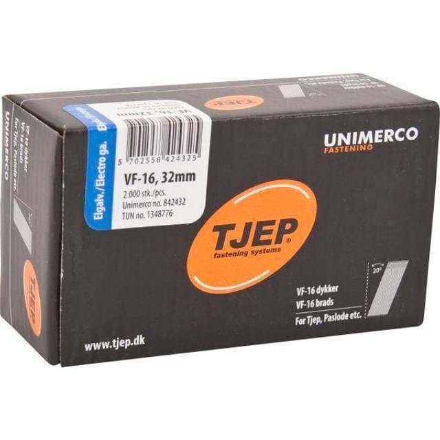 Tjep dykkere VF16 elgalv. 1,6x32mm