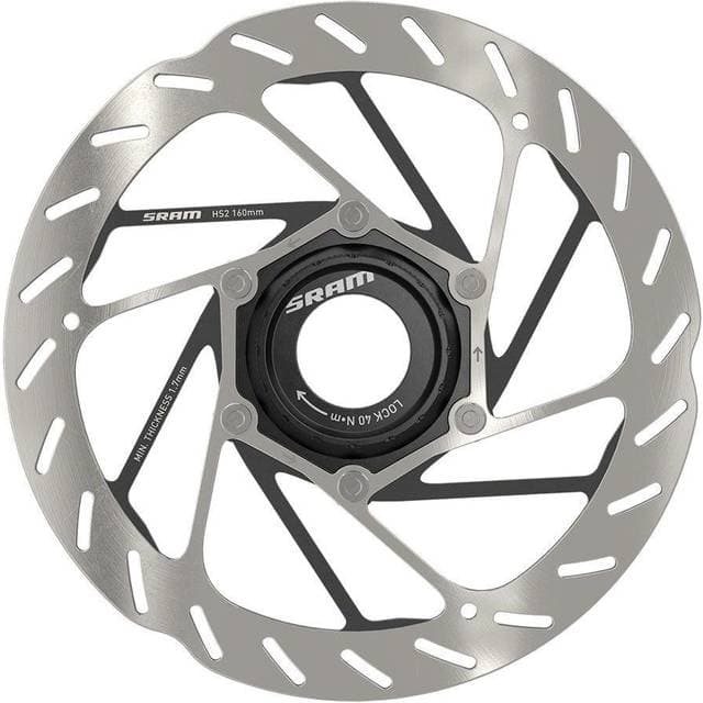 Sram HS2 Rotor Cykelrotor Sort Sølv