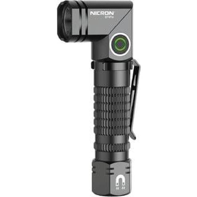 Nicron Mini Twist-L lygte, genopladelig, 700