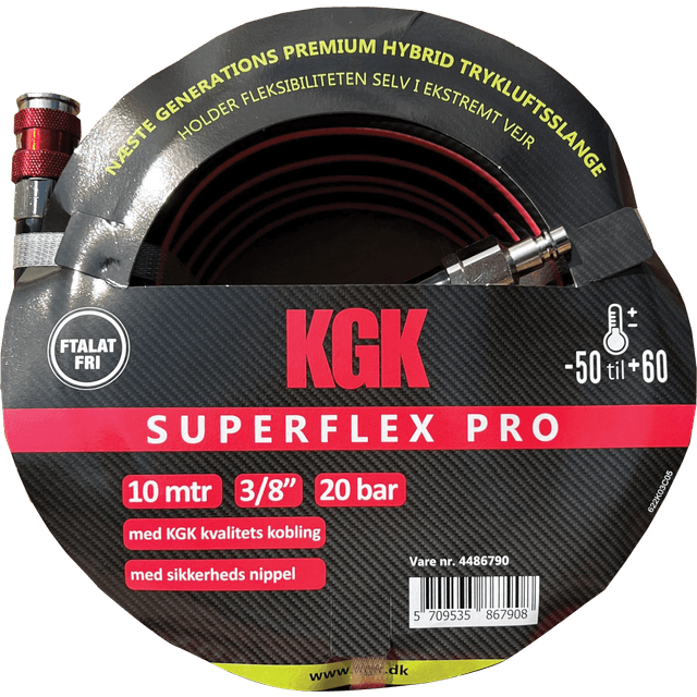 KGK Trykluftslange 3/8" Superflex Pro længde