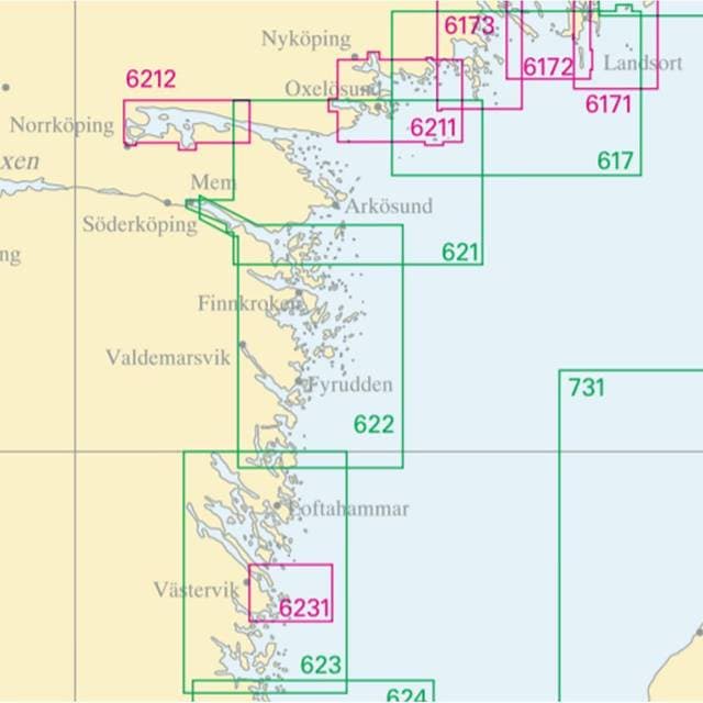 Sjöfartsverket Skærgårdskort 623