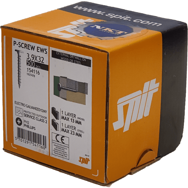 Spit gipsskrue 3,9x32 500 stk. P-Screw EWS