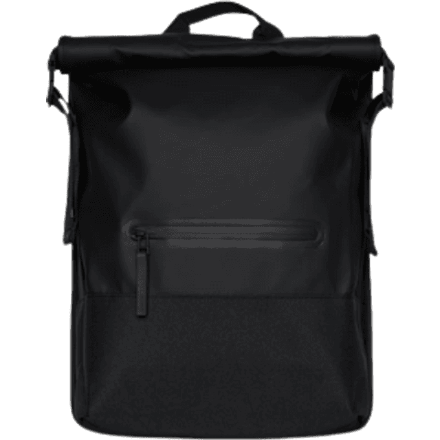 Rains Trail Rolltop Backpack - Black