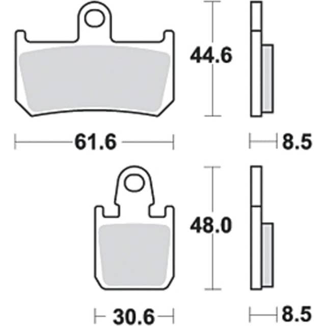 TRW Bremseklodser MCB795CRQ
