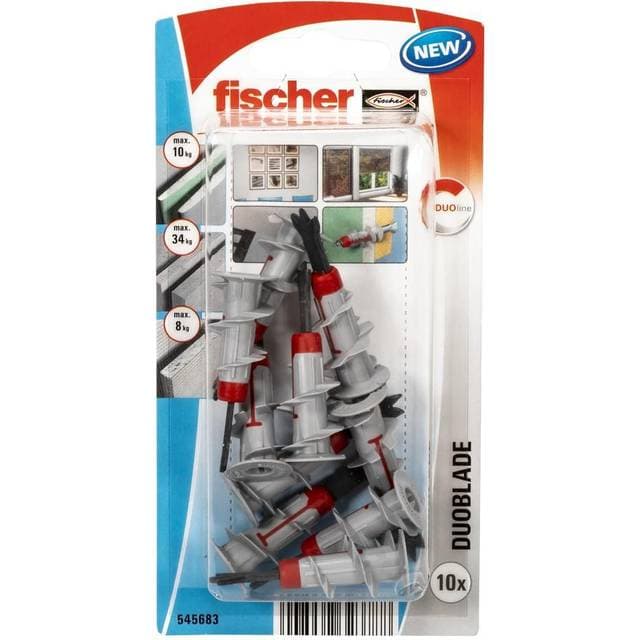 Fischer DUOBLADE S gipsdybel, 44mm -10 10stk