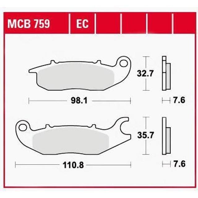 TRW Bremseklodser MCB759