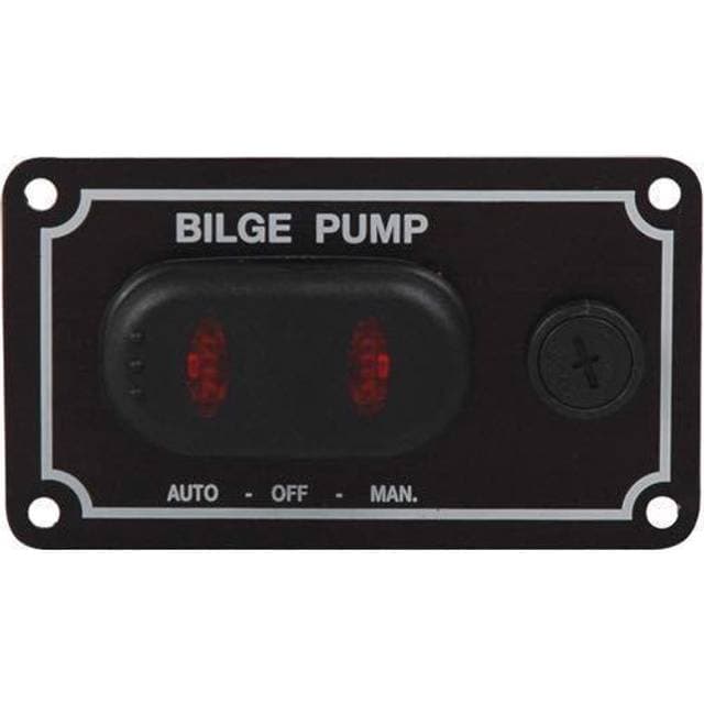 Seatec Pumpepanel vandtæt 12V, vandret