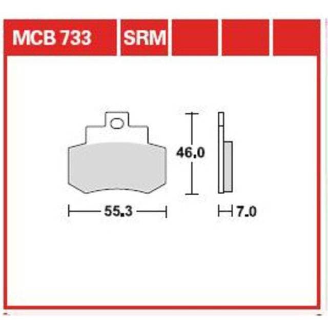 TRW Bremseklodser MCB733