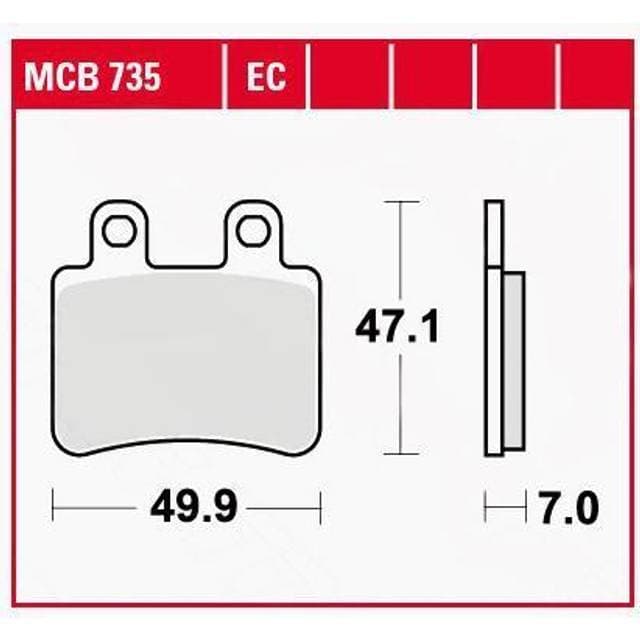 TRW Bremseklodser MCB735EC