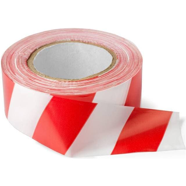 Afmærkningsbånd rød/hvid, 500
