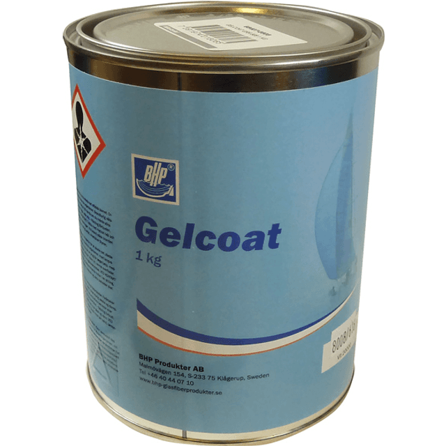BHP Gelcoat 1kg, Grå 80008