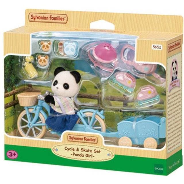 Sylvanian Families Cycle & Skate Set Panda Girl