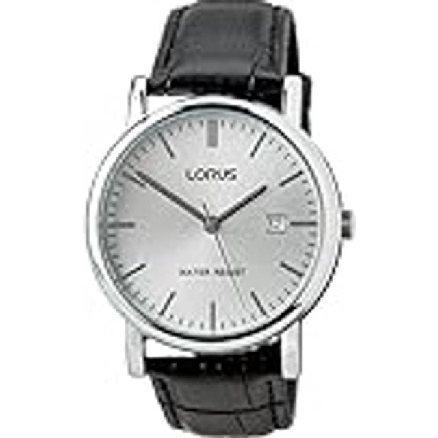 Lorus Classic sort læderrem 37mm 3bar