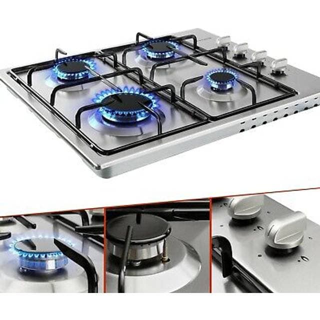 Arebos Gaskogeplade 58 cm Rustfrit Stål